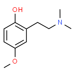 Phenol, 2-[2-(dimethylamino)ethyl]-4-methoxy- (9CI) structure