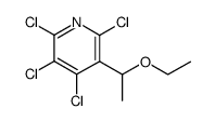 1-ethoxy-1-(tetrachloro-3-pyridyl)ethane结构式