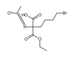 2-acetamido-6-bromo-2-ethoxycarbonylhexanoate结构式