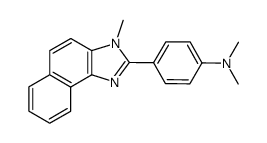 Dimethyl-[4-(3-methyl-3H-naphtho[1,2-d]imidazol-2-yl)-phenyl]-amine结构式