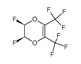 (2R,3S)-2,3-difluoro-5,6-bis(trifluoromethyl)-2,3-dihydro-1,4-dioxine结构式