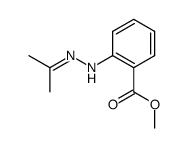 Benzoic acid, 2-[(1-methylethylidene)hydrazino]-, methyl ester (9CI)结构式