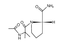 Ac-Aib-L-Pro-NH2 Structure