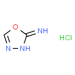 1,3,4-OXADIAZOL-2(3H)-IMINE HYDROCHLORIDE结构式