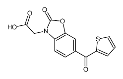 2-[2-oxo-6-(thiophene-2-carbonyl)-1,3-benzoxazol-3-yl]acetic acid结构式