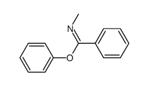 N-methyl-benzimidic acid phenyl ester Structure