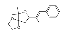 6,6-dimethyl-8-(α-methylstyryl)-1,4,7-trioxaspiro[4.4]nonane结构式