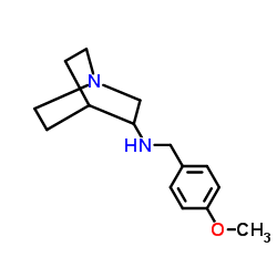 (1-AZA-BICYCLO[2.2.2]OCT-3-YL)-(4-METHOXY-BENZYL)-AMINE结构式