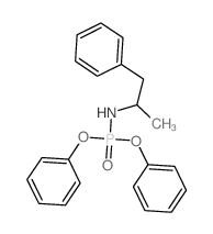 N-diphenoxyphosphoryl-1-phenyl-propan-2-amine structure