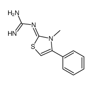 (1E)-1-(3-methyl-4-phenyl-1,3-thiazol-2-ylidene)guanidine结构式