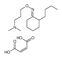 (E)-but-2-enedioic acid,3-[(E)-(2-butylcyclohexylidene)amino]oxy-N,N-dimethylpropan-1-amine结构式