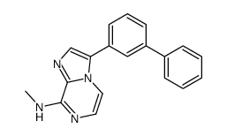 N-methyl-3-(3-phenylphenyl)imidazo[1,2-a]pyrazin-8-amine结构式