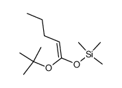 (E/Z)-1-t-butoxy-1-trimethylsiloxy-1-pentene结构式