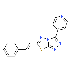 6-[(E)-2-phenylethenyl]-3-(pyridin-4-yl)[1,2,4]triazolo[3,4-b][1,3,4]thiadiazole picture