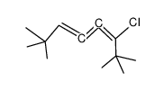 (E)-3-Chlor-2,2,7,7-tetramethyl-3,4,5-octatrien Structure