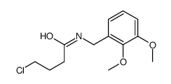 4-chloro-N-[(2,3-dimethoxyphenyl)methyl]butanamide结构式