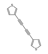 3,3'-(buta-1,3-diyne-1,4-diyl)bis[thiophene]结构式