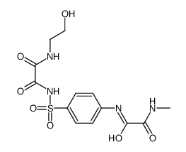 N'-[4-[[2-(2-hydroxyethylamino)-2-oxoacetyl]sulfamoyl]phenyl]-N-methyloxamide结构式