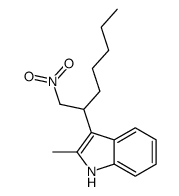 2-methyl-3-(1-nitroheptan-2-yl)-1H-indole结构式
