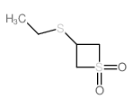 3-ethylsulfanylthietane 1,1-dioxide结构式