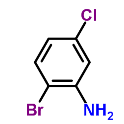 2-Bromo-5-chloroaniline structure