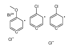 dichloro-bis(4-chlorophenyl)-(4-methoxyphenyl)bismuth Structure