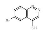 6-Bromo-4-cinnolinyl hydrosulfide结构式