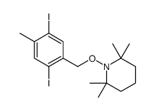1-[(2,5-diiodo-4-methylphenyl)methoxy]-2,2,6,6-tetramethylpiperidine Structure