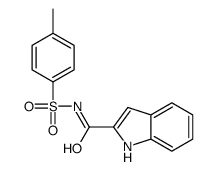 N-(4-methylphenyl)sulfonyl-1H-indole-2-carboxamide结构式