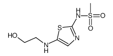 N-[5-(2-hydroxyethylamino)-1,3-thiazol-2-yl]methanesulfonamide结构式