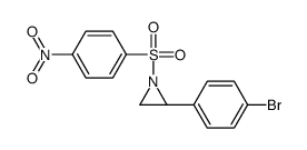 (2S)-2-(4-bromophenyl)-1-(4-nitrophenyl)sulfonylaziridine Structure