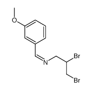 N-(2,3-dibromopropyl)-1-(3-methoxyphenyl)methanimine结构式