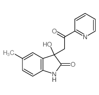 3-hydroxy-5-methyl-3-(2-oxo-2-pyridin-2-yl-ethyl)-1H-indol-2-one picture