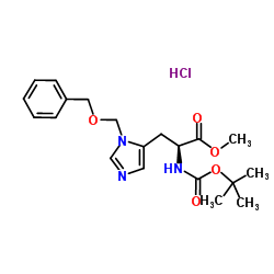 Boc-His(3-BOM)-OMe HCl structure