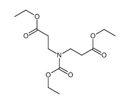 ethyl N-(ethoxycarbonyl)-N-(3-ethoxy-3-oxopropyl)-beta-alaninate Structure