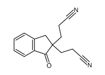 2.2-Bis-(β-cyanoethyl)indan-1-on结构式