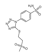 5-[[2-(methylsulfonyl)ethyl]thio]-1-(4-sulfamoylphenyl)-1,2,3,4-tetrazole结构式