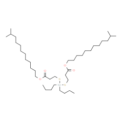 Diisotridecyl 3,3'-[(dibutylstannylene)bis(thio)]dipropionate structure