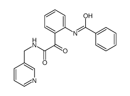 Benzeneacetamide, 2-(benzoylamino)-alpha-oxo-N-(3-pyridinylmethyl)-结构式