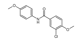 Benzamide, 3-chloro-4-methoxy-N-(4-methoxyphenyl)结构式