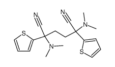 2,5-Bis(dimethylamino)-2,5-bis(2-thienyl)adiponitrile Structure