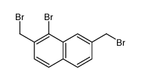 1-bromo-2,7-bis(bromomethyl)naphthalene结构式