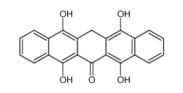 5,7,12,14-tetrahydroxy-13H-pentacen-6-one Structure