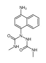 (4-amino-[1]naphthyl)-hydrazine-N,N'-dicarboxylic acid bis-methylamide结构式