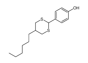 4-(5-hexyl-1,3-dithian-2-yl)phenol Structure