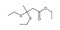 ethyl 3,3-bis(ethylsulfanyl)butanoate结构式