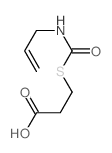 3-(prop-2-enylcarbamoylsulfanyl)propanoic acid structure