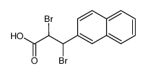 2,3-dibromo-3-[2]naphthyl-propionic acid Structure