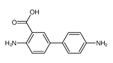 4,4'-diamino-biphenyl-3-carboxylic acid Structure