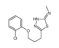 5-[3-(2-chlorophenoxy)propyl]-N-methyl-1,3,4-thiadiazol-2-amine结构式